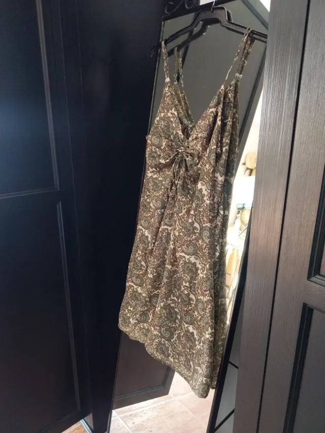 Vestito Vintage Raso Paisley