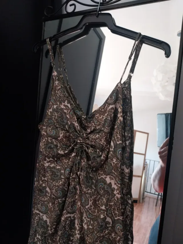 Vestito Vintage Raso Paisley