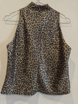 Top Leopardo sin Mangas