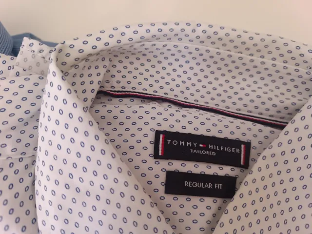 2 Camisas Vestir Hombre BOSS y Tommy Hilfiger