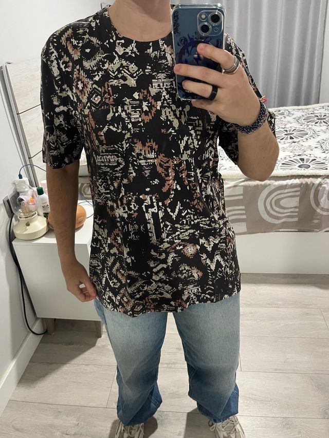 Camiseta estampada multicolor
