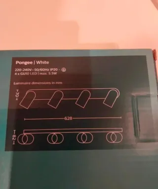 Foco NUEVO Philips de 4 luces