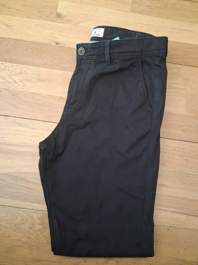Pantalon Chino Jack Jones Negro Talla 31 32 hombre