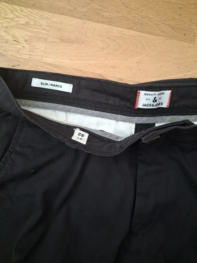 Pantalon Chino Jack Jones Negro Talla 31 32 hombre