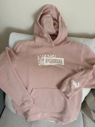 Sudadera Puma niña rosa