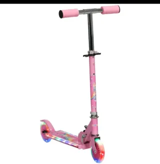 Patinete infantil rosa luces y sonido
