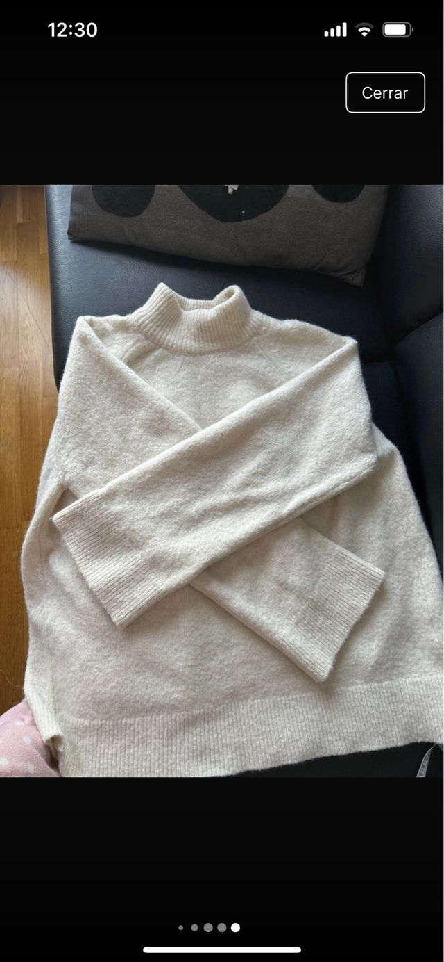 Jersey Massimo Dutti Oversize Beige Talla M