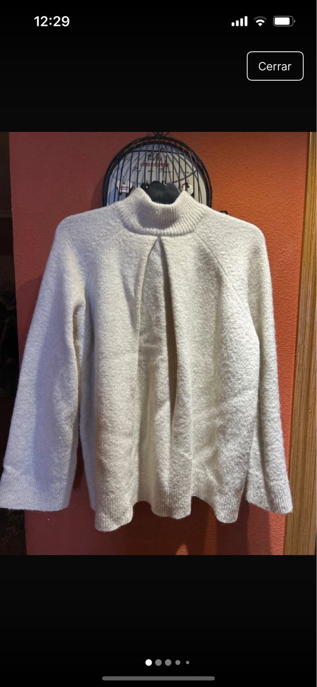 Jersey Massimo Dutti Oversize Beige Talla M