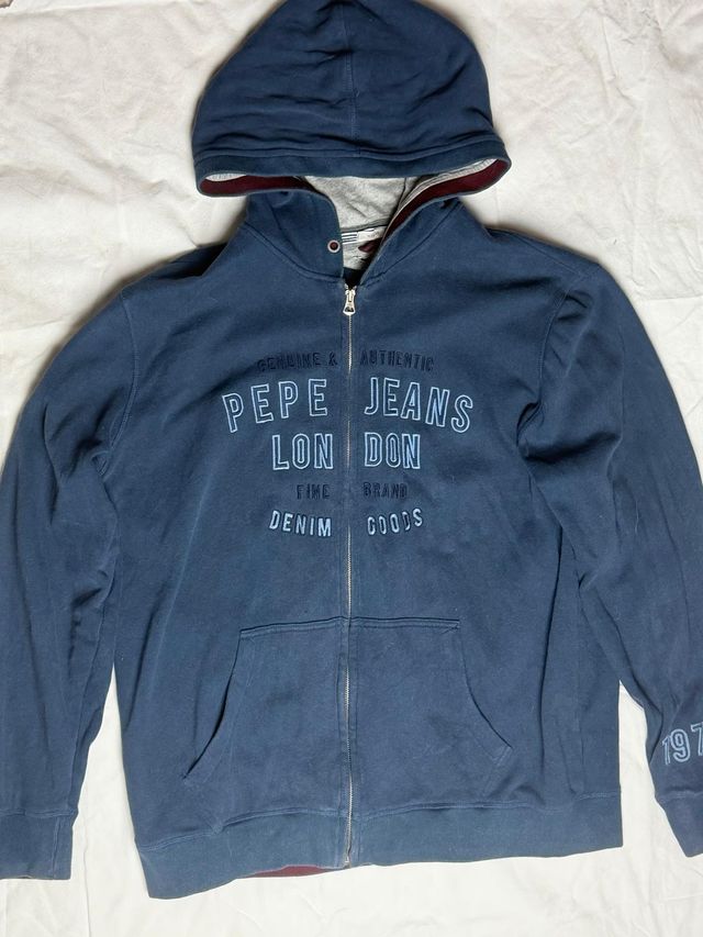 Sudadera Pepe Jeans London Azul con Capucha
