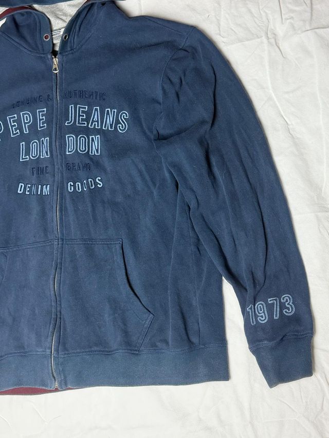 Sudadera Pepe Jeans London Azul con Capucha