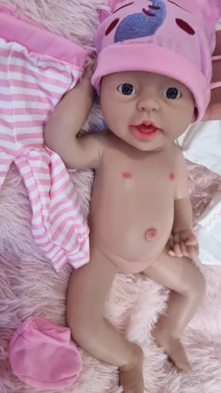 Bebé Reborn Silicona Blanda Platino