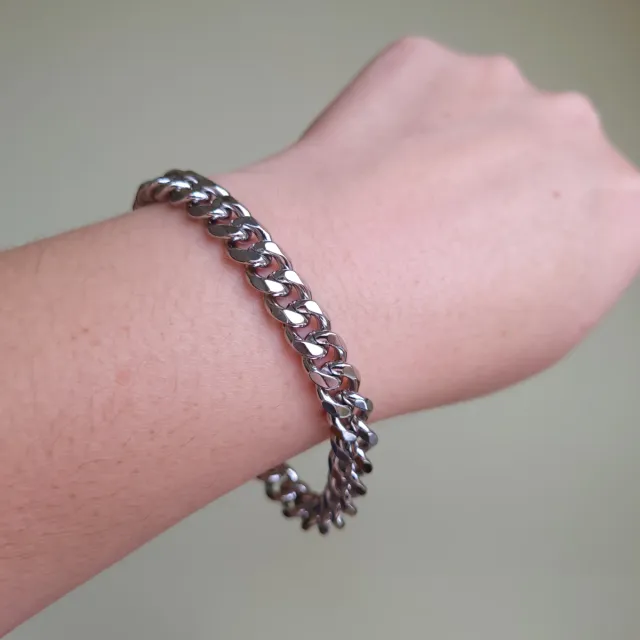 Pulseira de Aço Inoxidável Unisex