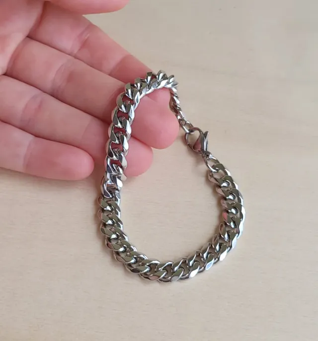 Pulseira de Aço Inoxidável Unisex