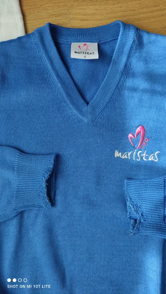 Jersey uniforme niño Maristas talla 4/6