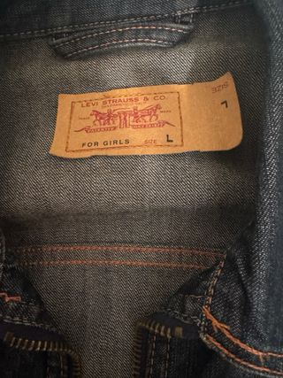 Cazadora tejana Levi's cremallera Talla L.