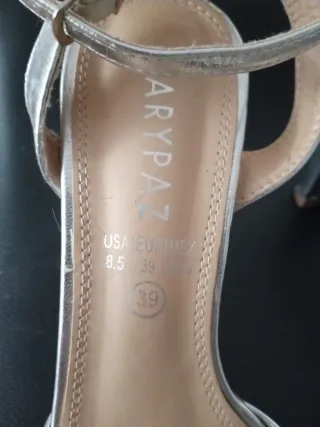 Zapatos plateados MARYPAZ mujer