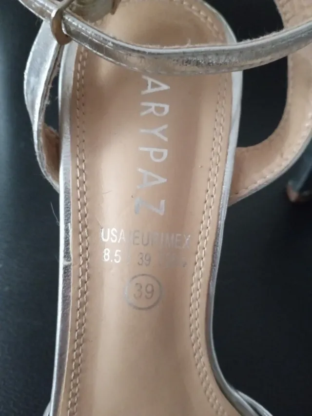 Zapatos plateados MARYPAZ mujer