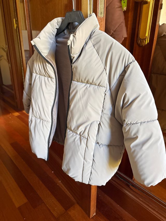 Chaqueta acolchada beige niño