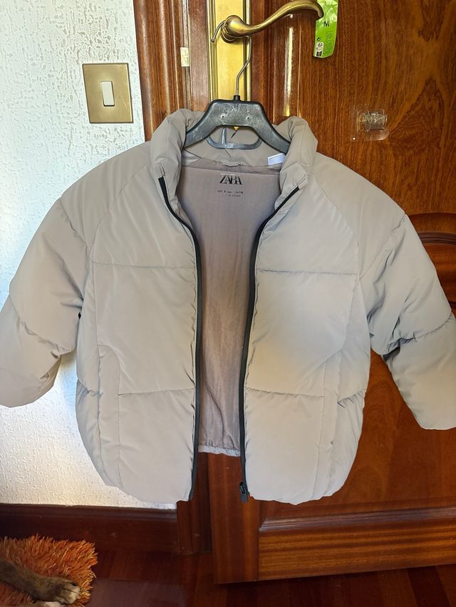 Chaqueta acolchada beige niño