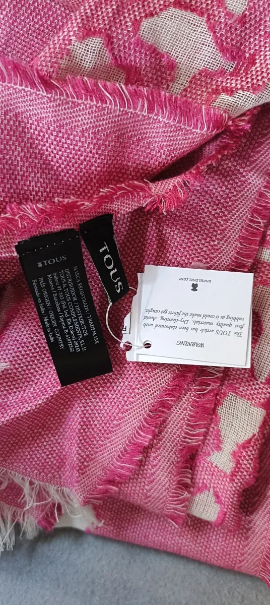 Chal Tous Rosa y Blanco