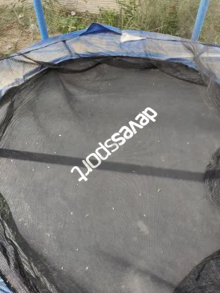 Cama elástica infantil con red de seguridad