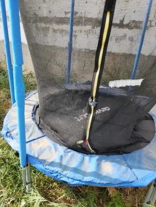 Cama elástica infantil con red de seguridad