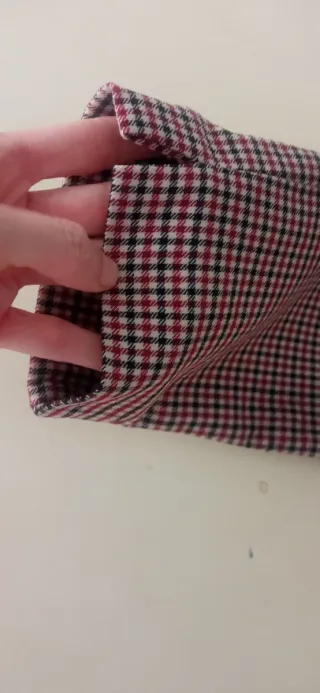 Pantalón Stradivarius tiro alto cuadros