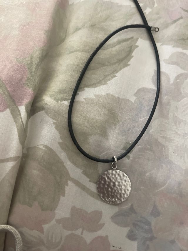 Colgante Tous Oso Negro y Plata