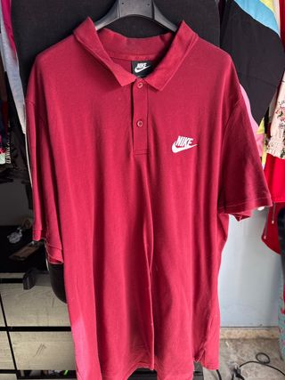 Polo Nike Rojo Manga Larga