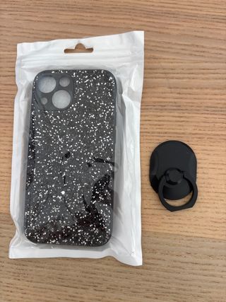 Cover brillante per cellulare + Supporto ad anello per iPhone 13 mini