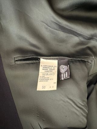 Americana cruzada de Lana Talla 50 Azul Marino