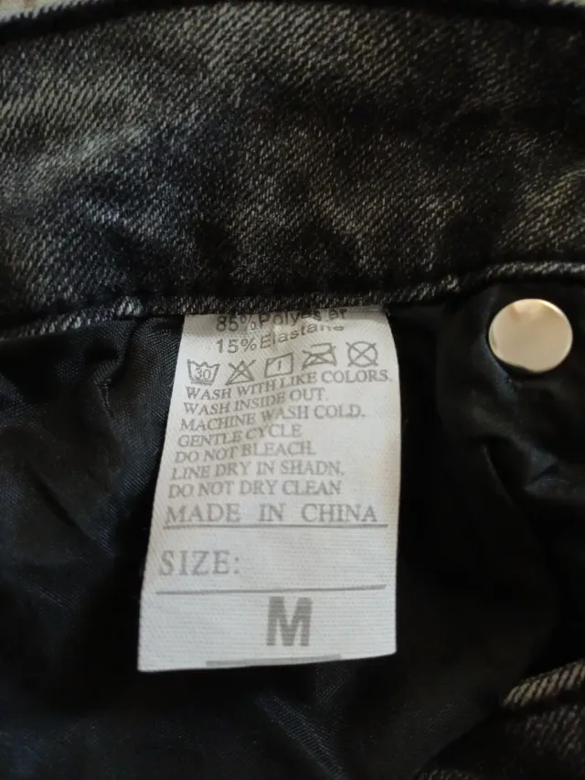 Pantalón vaquero gris elástico