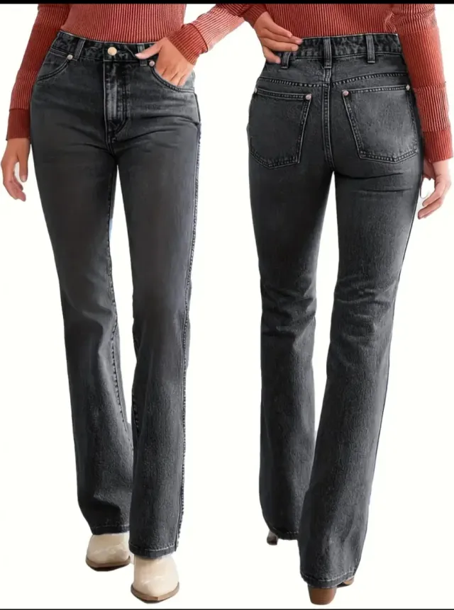 Pantalón vaquero gris elástico