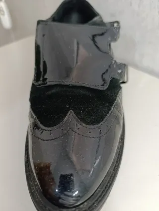 Zapatos de piel negros mujer