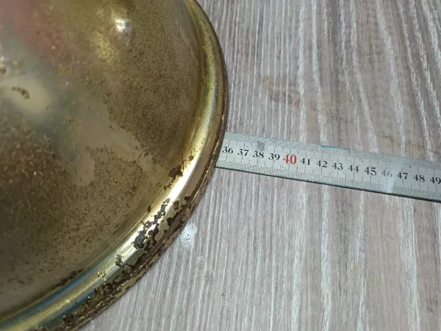 Lámpara Campana Industrial Dorada Metal