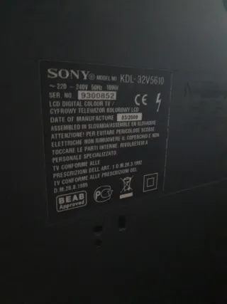 Televisor Sony 32 Negro