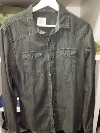 Camisa vaquera negra