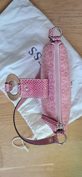 Borsa Guess Vintage Y2K Rosa Logo G
