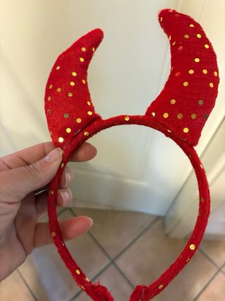 Vestito Carnevale Diavoletta Rosso Paillettes