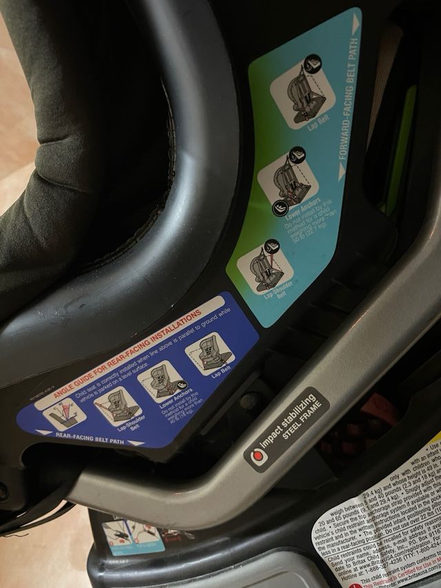 Silla coche bebé 2-30kg Isofix Ancla