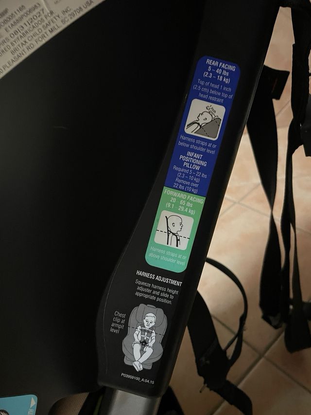 Silla coche bebé 2-30kg Isofix Ancla