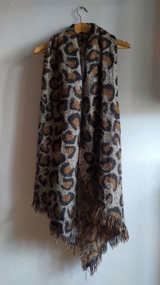 Bufanda Chal, estampado animal, Animal Print