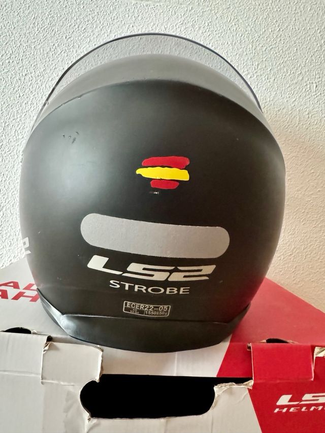 Casco Moto JET LS2 Strobe negro (XS)