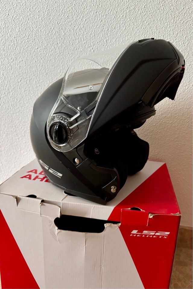 Casco Moto JET LS2 Strobe negro (XS)