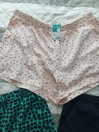 Pantalones cortos mujer corazón verde Talla L/XL