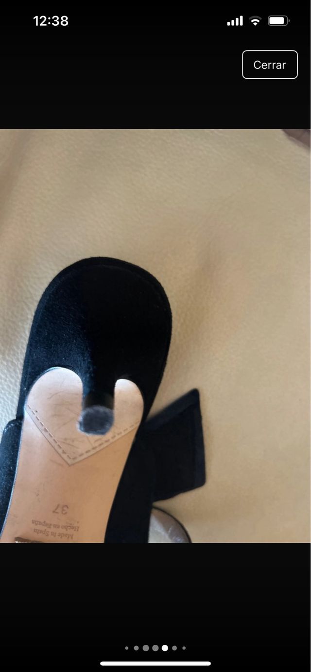 Zapatos Massimo Dutti Talla 37 Negros