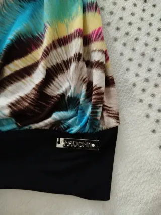 Top donna fantasia colorata Schiena scoperta