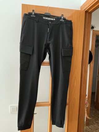 Pantalón largo gris marengo caballero