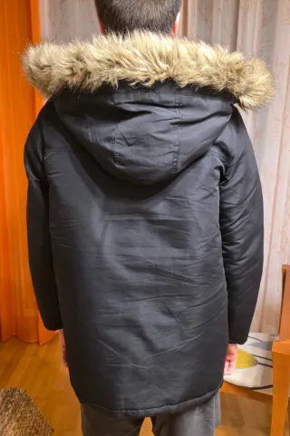 Parka Jack & Jones Talla 14 Años Negra