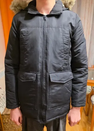 Parka Jack & Jones Talla 14 Años Negra